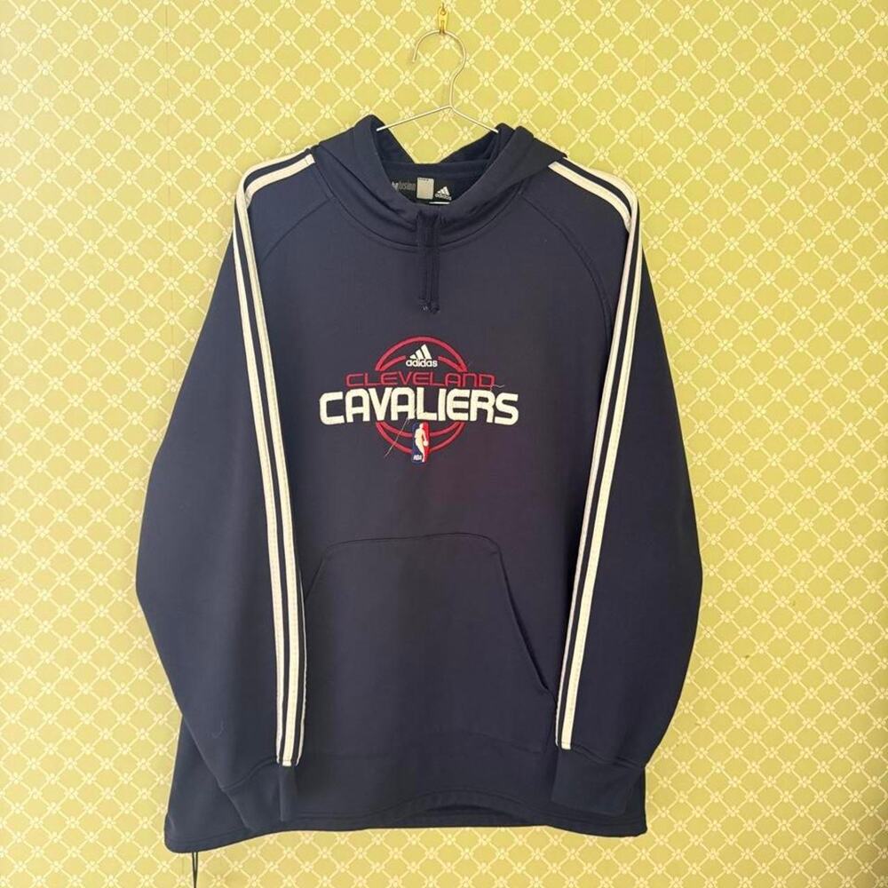 Vintage 2000s Y2K Cleveland cavaliers navy adidas hoodie